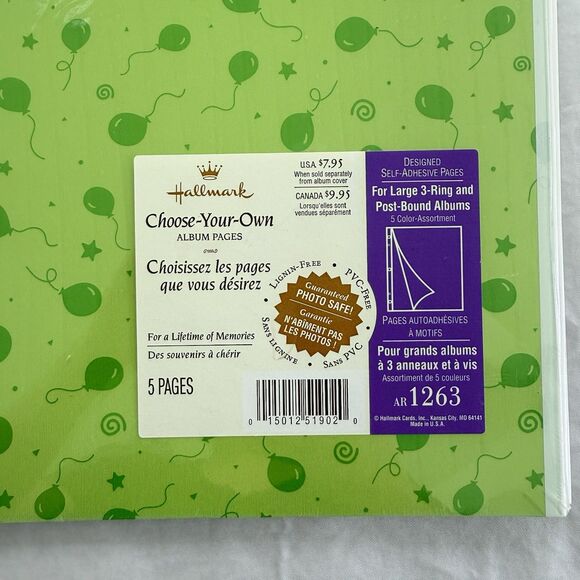 Set of 2 Hallmark Ar1263 Self Adhesive Refill Pages Refill Pages 10 Pages Total - Picture 5 of 7